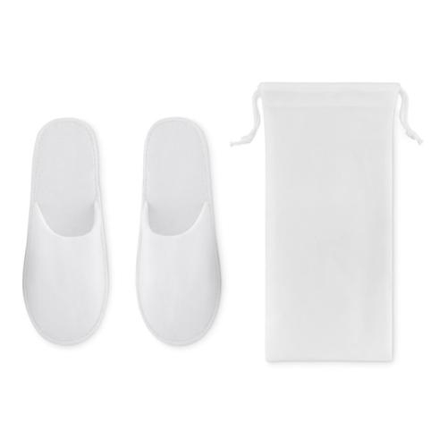 Hotelslippers in pouch Flip flap wit