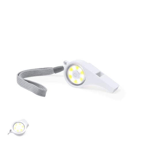 Fluitje met licht Pincher wit