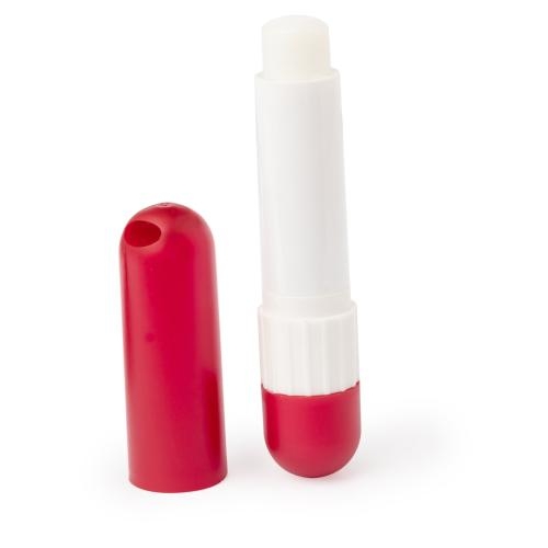 Houder met lippenbalsem en zonnebrand blauw