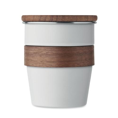 Enkelwandige beker 350 ml Walnut wit