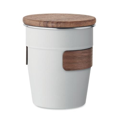 Enkelwandige beker 350 ml Walnut wit