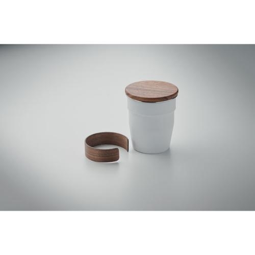 Enkelwandige beker 350 ml Walnut wit