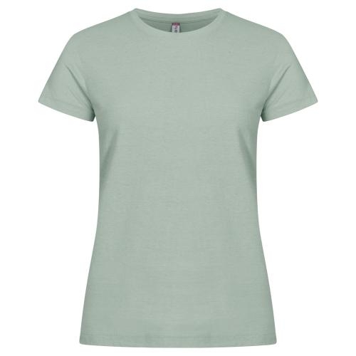 Modern lichtgewicht dames T-shirt saliegroen,2xl