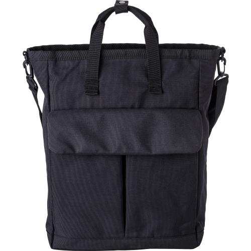 Polyester schoudertas Dean zwart