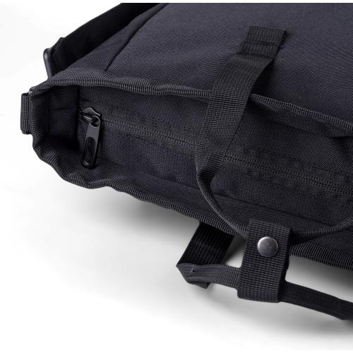 Polyester schoudertas Dean zwart