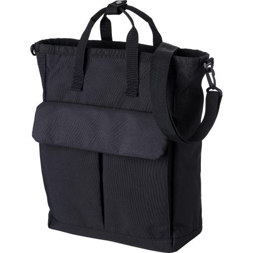 Polyester schoudertas Dean zwart