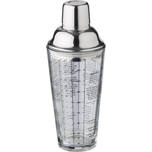 Glazen cocktailshaker Adela neutraal