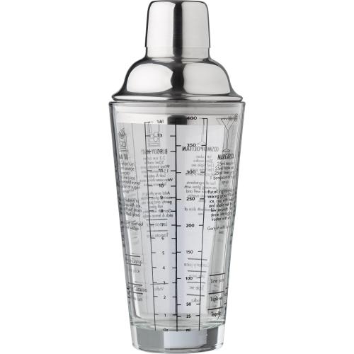 Glazen cocktailshaker Adela neutraal