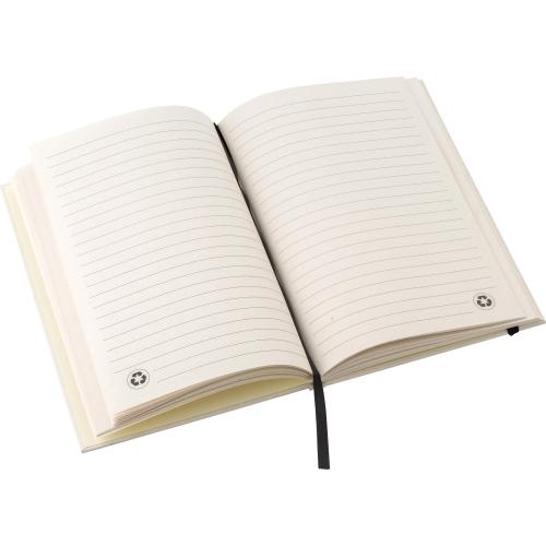 Gerecycled melkpak notitieboekje A5 Hudson zwart/wit