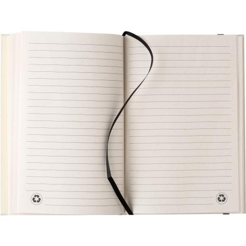 Gerecycled melkpak notitieboekje A5 Hudson zwart/wit
