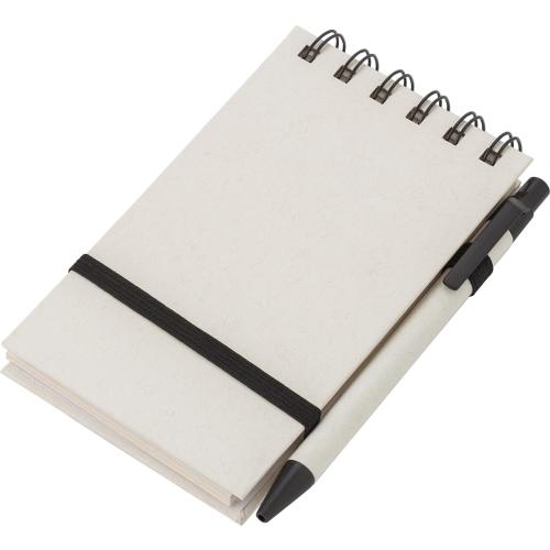Gerecycled melkpak notitieboekje Martha zwart/wit