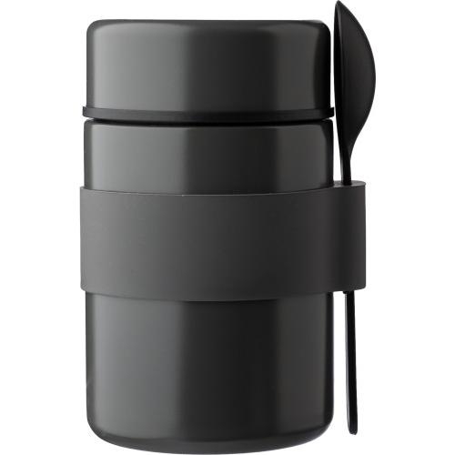 RVS dubbelwandige lunchpot Niko grijs