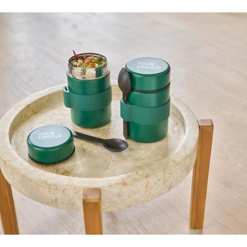 RVS dubbelwandige lunchpot Niko groen