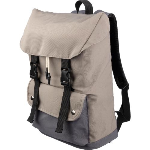 Polyester rugzak Jürgen taupe