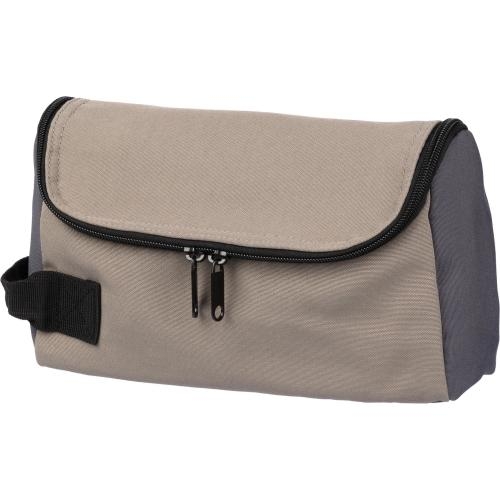 Polyester toilettas Niklas taupe