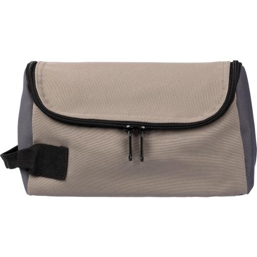Polyester toilettas Niklas taupe