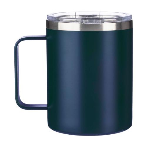 Gerecycled dubbelwandige to-go mok Renate blauw