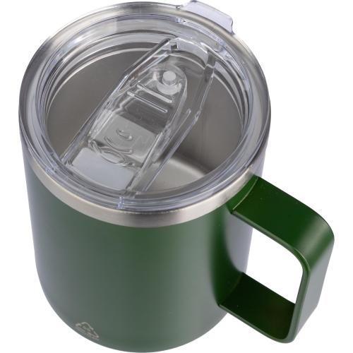 Gerecycled dubbelwandige to-go mok Renate blauw