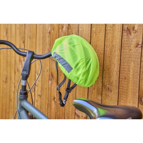 Polyester fietshelmhoes Horst geel