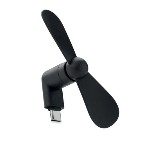 Draagbare USB-ventilator Phan zwart