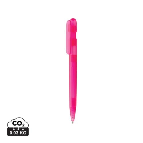 Transparante RABS-pen Devin roze