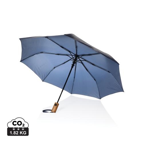 RPET 21 inch mini paraplu Kaycey donkerblauw