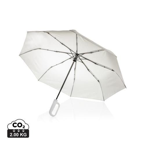 RPET 21 inch paraplu karabijn handvat beige