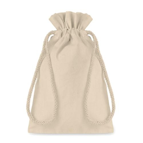 Katoenen geschenkzakje Taske beige