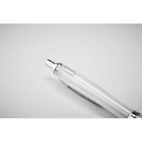 RPET balpen Rio rpet transparant/wit