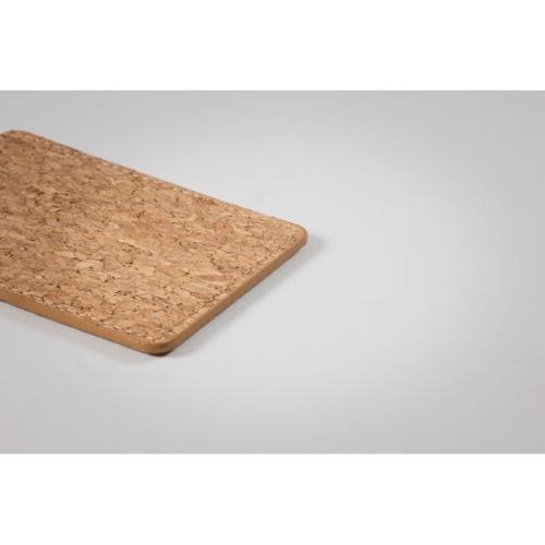 Bagagelabel van kurk Coco beige