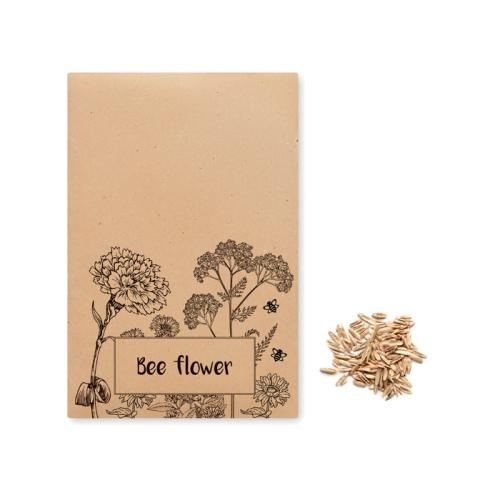 Bloemenzaadjes in envelop beige