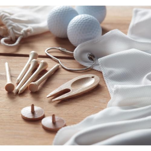 Golfaccessoires in etui Dormie beige