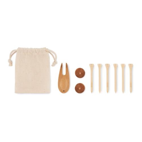 Golfaccessoires in etui Dormie beige