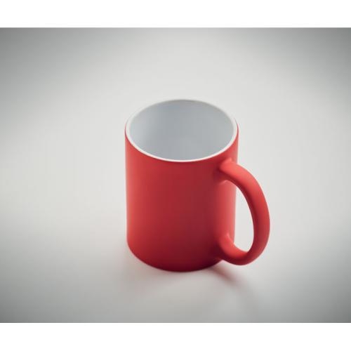 Matte gekleurde mok 300 ml Dublin rood