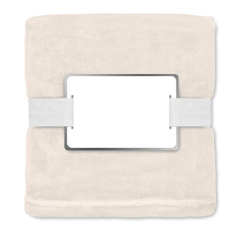 RPET fleecedeken Logan 280 grams beige