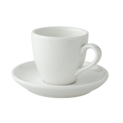 Kop en Schotel 8 cl Espresso Ivoor Robusta ivoor