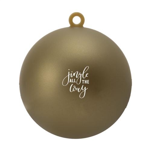 Kerstbal gerecycled kunststof goud
