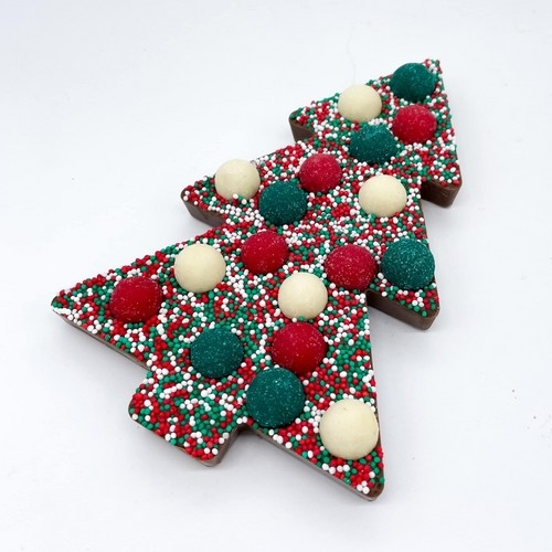Happy Truffel Chocolade kerstboom rood