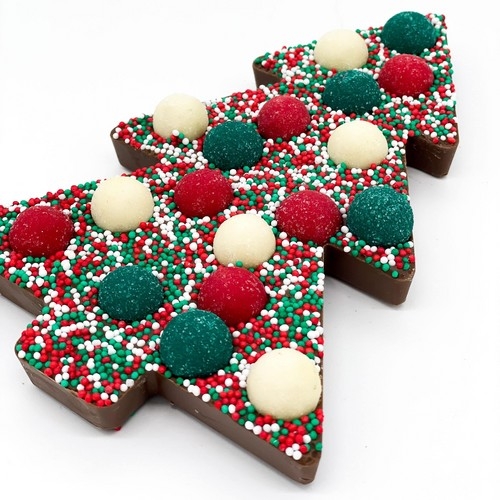 Happy Truffel Chocolade kerstboom rood