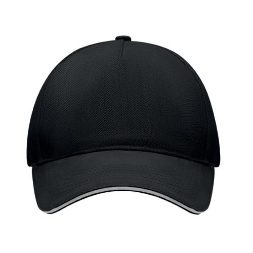 Katoenen baseball pet Singa wit/zwart