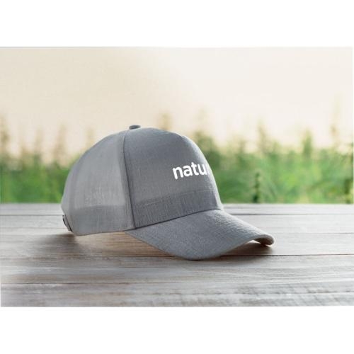 Hennep cap Naima grijs