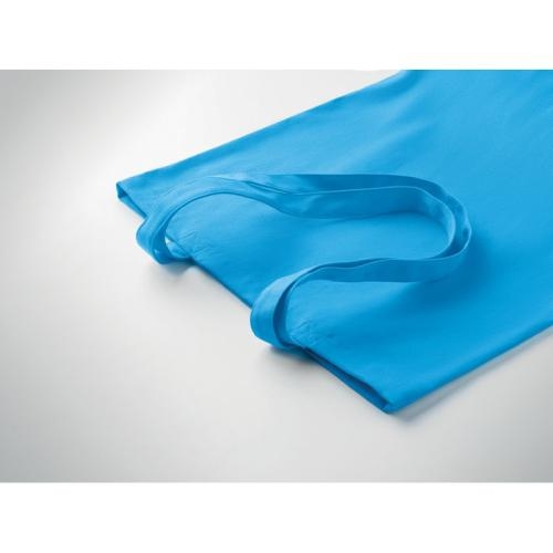 Gekleurde canvas boodschappentas Rassa turquoise