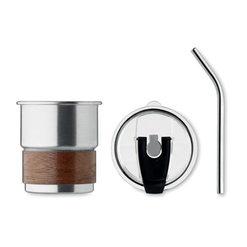 Enkelwandige beker 260 ml Mate mat zilver