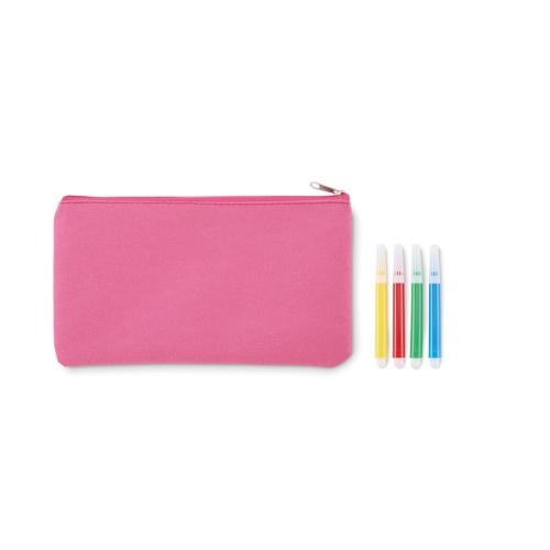 Etui met stiften Kiddo baby pink