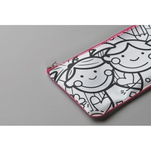 Etui met stiften Kiddo baby pink