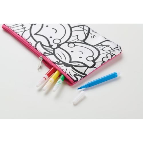 Etui met stiften Kiddo baby pink