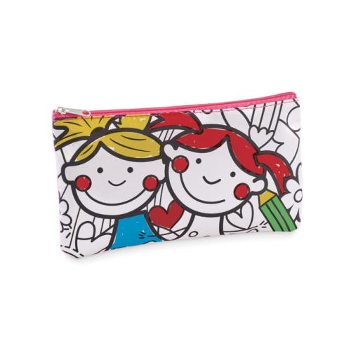Etui met stiften Kiddo baby pink