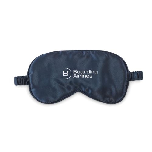 Zacht polyester oogmasker Sleepy blauw