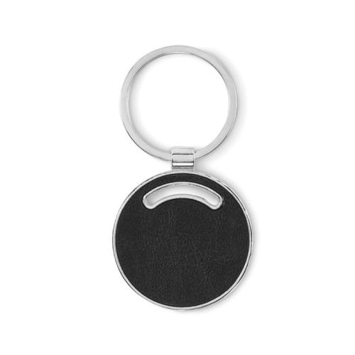 Ronde sleutelhanger Lircle zwart
