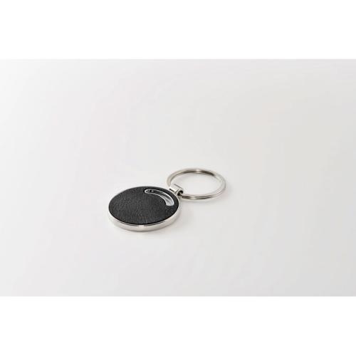Ronde sleutelhanger Lircle zwart
